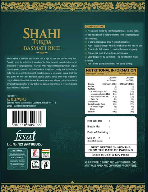 Shahi Tukda Basmati Rice